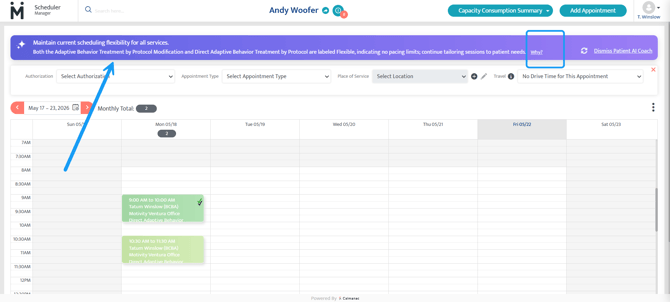 patient scheduler ai coach