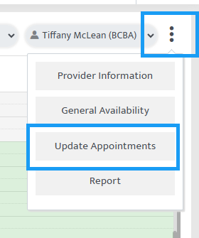 update appointment